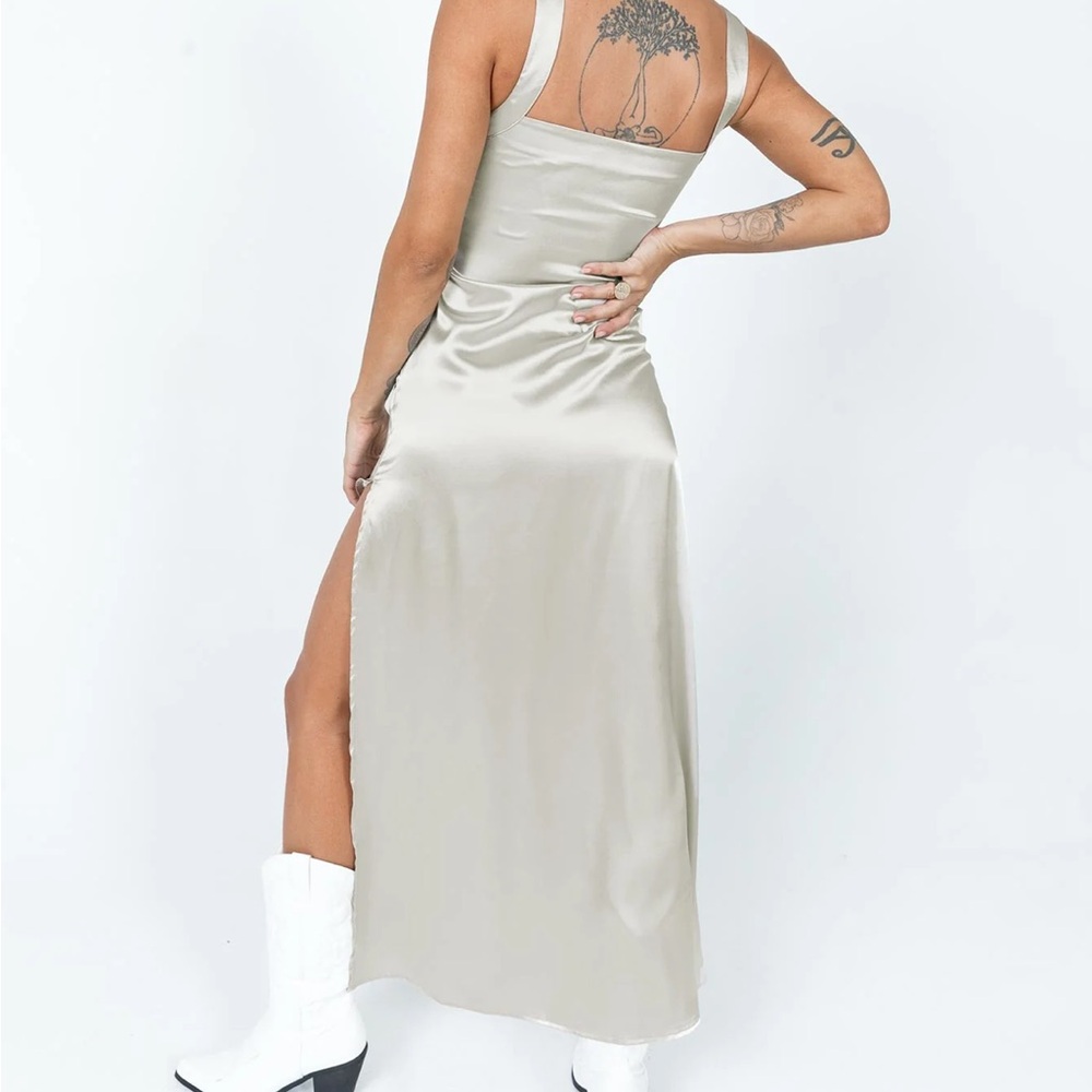 Princess Polly Kurt Maxi Slip Maxi Dress Champagne - Picture 3 of 5